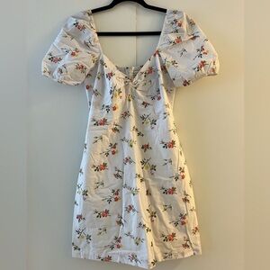 Abercrombie white floral dress